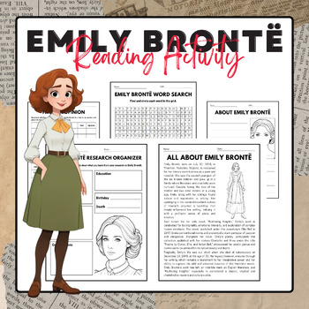 Preview of Emily Brontë - Reading Activity Pack | National Poetry Month Activies