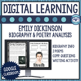 Emily Dickinson Author Study and Poetry Analysis | Distanc