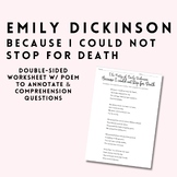 Emily Dickinson "Because I could not stop for death..." Po