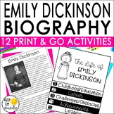 Emily Dickinson Biography Reading Passage & Activities, Wo