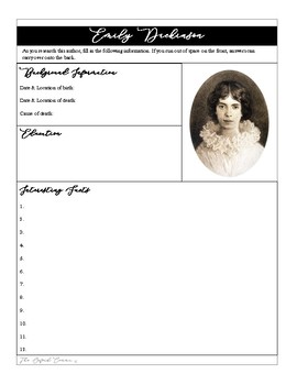 emily dickinson biographical essay