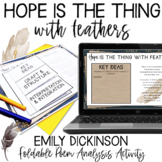 Emily Dickinson Hope is the Thing with Feathers Poem Analy