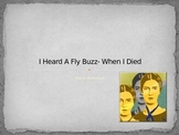 Emily Dickinson - I Heard a Fly Buzz When I Died analysis notes