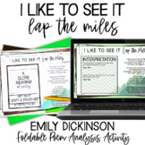 Emily Dickinson I Like to See It Lap the Miles Close Readi