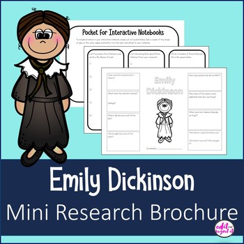 Preview of Emily Dickinson Mini Research Brochure