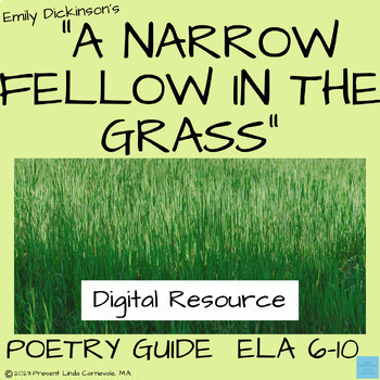 Preview of Emily Dickinson Nature Poem Analysis Digital Resources BUNDLE Middle High School