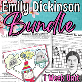 Emily Dickinson Bundle: Poetry Stations, Pennants, Analysi