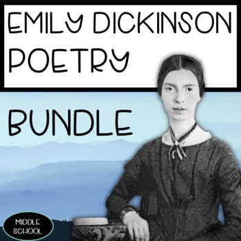 Preview of Emily Dickinson Poetry Analysis and Writing Activities and Research Bundle