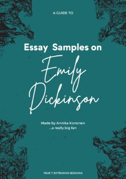 Preview of Emily Dickinson - Sample Essays