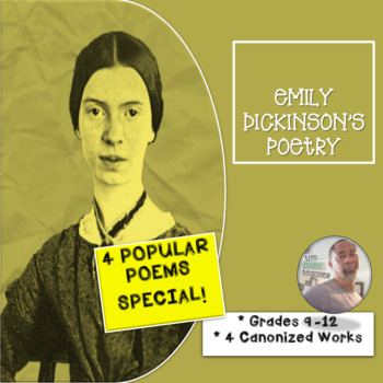 Preview of Emily Dickinson's 4-Poem Poetry Sheet