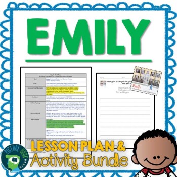 Preview of Emily by Michael Bedard Lesson Plan and Activities