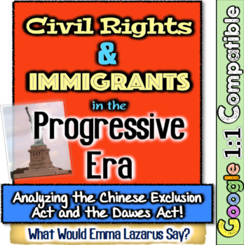 Preview of Emma Lazarus and Chinese Exclusion Act Dawes Act Analysis