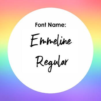 Preview of Emmeline Regular Font