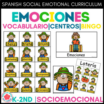 Preview of Emociones Espantapájaros Otoño Feelings and Emotions Social Emotional Learning