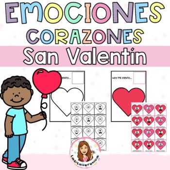 Preview of Emociones corazones. San Valentín./ Heart emotions. Valentine's Day. February.