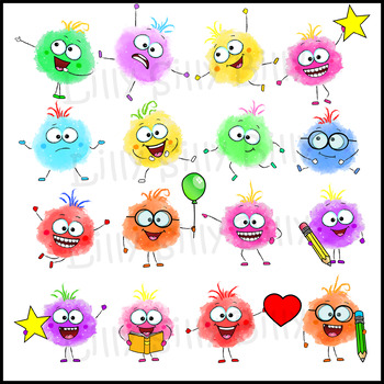 Emoggles 2. Belly Button Poofy Dinks! Clipart in full Color. {Lilly ...