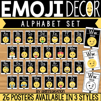 Faces Emojis Alphabet Letters