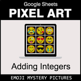 Emoji - Adding Integers - Google Sheets Pixel Art