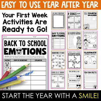 Emoji Back To School Activities Fourth Grade By Tied 2