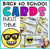 Back to School Cards - Emoji Theme