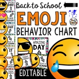 Emoji Behavior Chart: Editable Back to School Classroom Decor