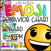 Emoji Behavior Clip Chart, Punch Cards, and Daily Check-In Slips EDITABLE