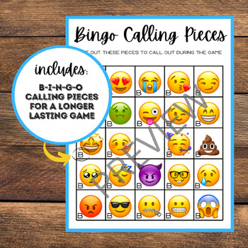 Emoji Bingo | Emoji Printable Bingo | Emoji Party | 20 Boards by Kanae ...