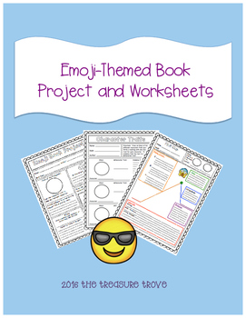 Preview of Emoji Book Project and Worksheets