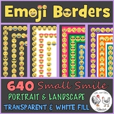 Emoji Borders and Frames: 640 Small Smile Borders {Portrai