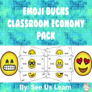 Preview of Emoji Bucks Classroom Economy Pack