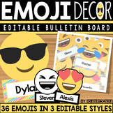 Emoji Classroom Decor Editable Bulletin Board Accents