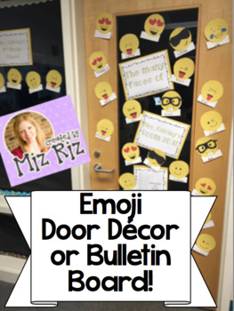 Emoji Bulletin Board/Door Decoration by Miz Riz Elementary Resources