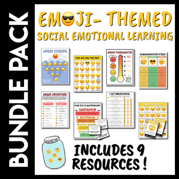 Preview of Emoji Bundle Pack For Social-Emotional Learning