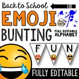 Emoji Classroom Decor: Editable Bunting