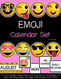 Emoji Calendar Set - Classroom Decor