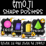 Emoji Chalkboard Decor 2D and 3D Shape Posters