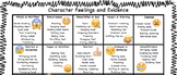 Emoji Character Feelings List (Vocabulary from STAAR)