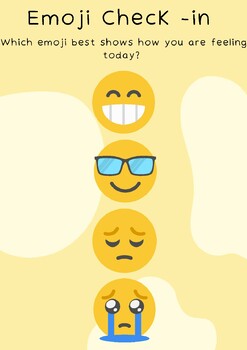 Preview of Emoji Check-in Posters x 4