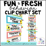 Emoji Classroom Decor: Behavior Clip Chart and Reflection Sheets