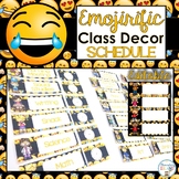 Emoji Classroom Decor Classroom Schedule Editable