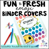 Emoji Classroom Decor: Editable Binder Covers and Spines