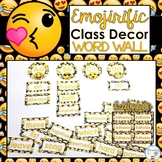 Emoji Classroom Decor Word Wall Words EDITABLE