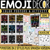 Emoji Color Posters - English & Spanish