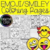 Emoji Coloring Pages (+writing papers) (Smiley Face Colori