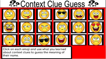 Preview of Emoji Context Clues