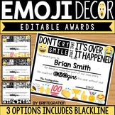 Emoji Editable Awards