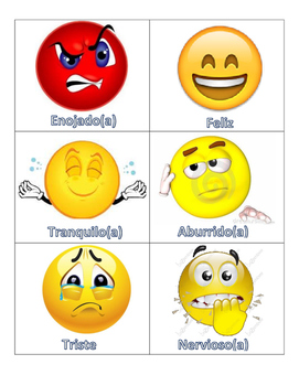 Emoji Emotion Cards by Profe Elena | Teachers Pay Teachers