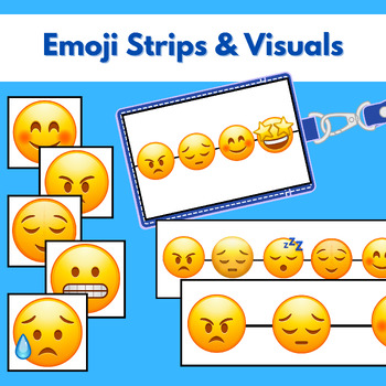 Preview of Emoji Emotion Check In Strips & Visuals