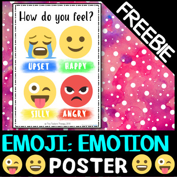 Preview of Emoji Emotion feelings Posters - FREEBIE. Self regulation