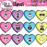 Valentine's Day Candy Heart Emoji Emotions Clipart